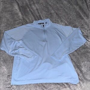 Travis Mathew Light Blue Quarter-Zip Pullover Mens Large
